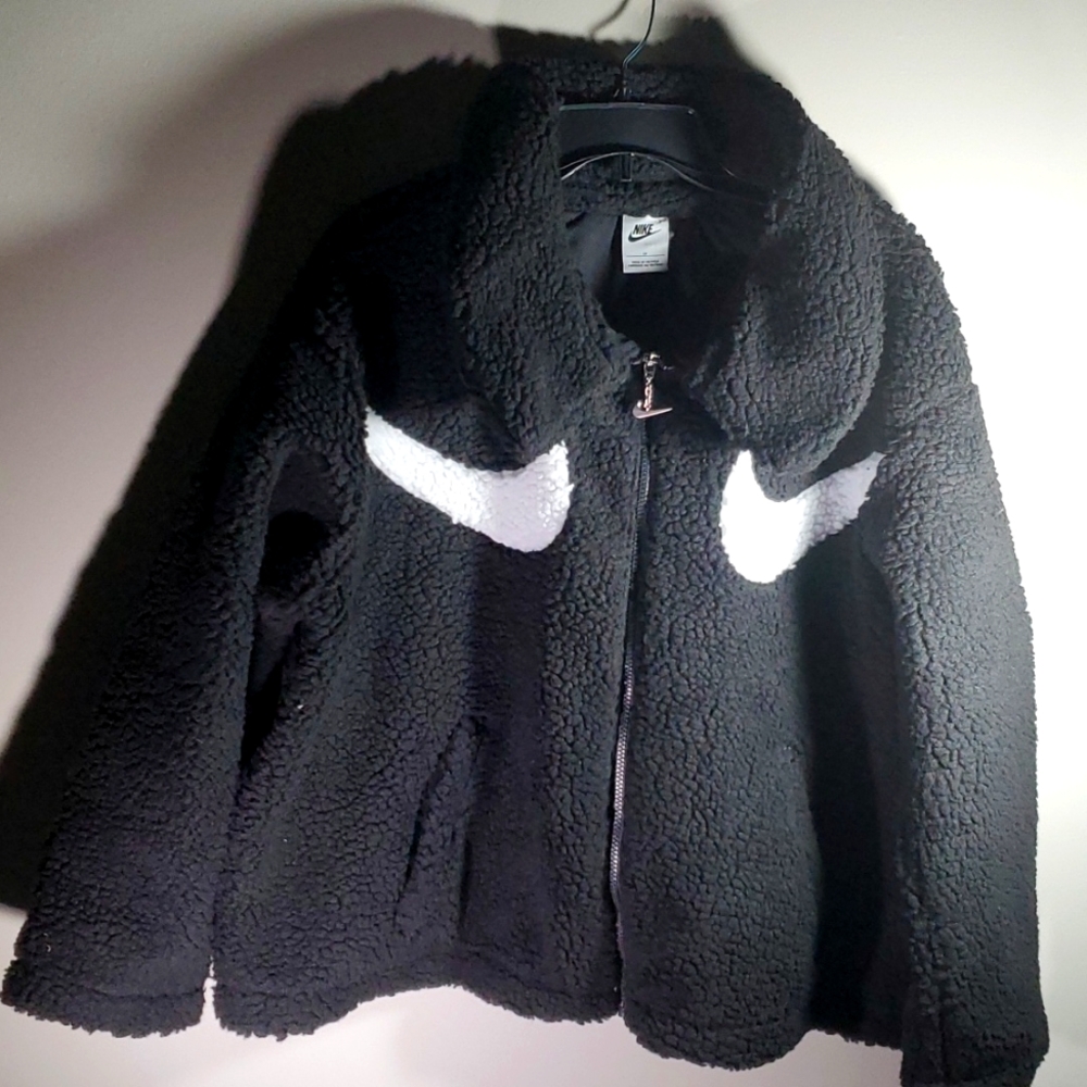 Nike Sportswear Swoosh sherpa zip jacket